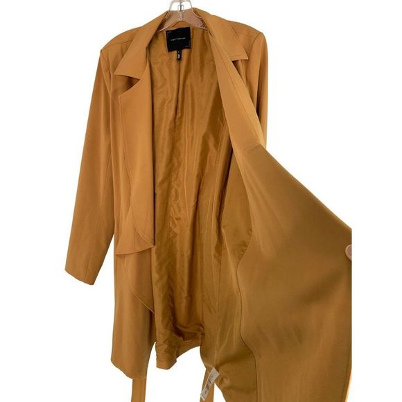 Robert Rodriguez Overcoat Size Large Drape Open Front Ginger EUC 6352 - Picture 5 of 9